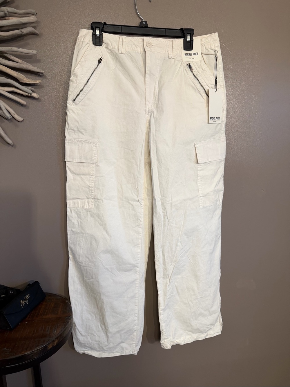 NWT Rachel Paige Cream colored Cargo Pants‎